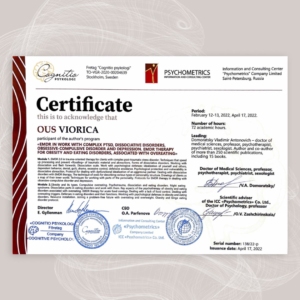 Victoria Oush certificate 2022-04-17